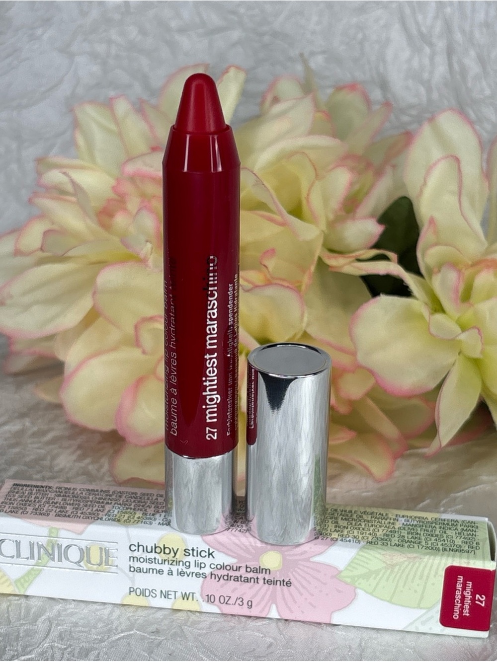 CLINIQUE Chubby Stick Moisturizing Lip Colour Balm 27 MIGHTIEST MARASCHINO
